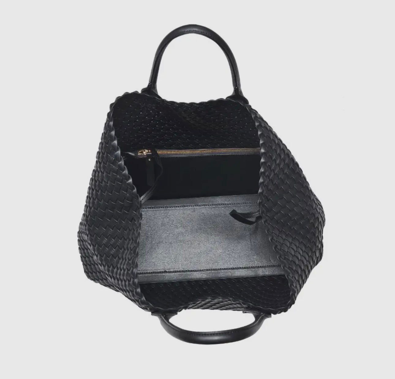 Ithaca Vegan Leather Tote - Black