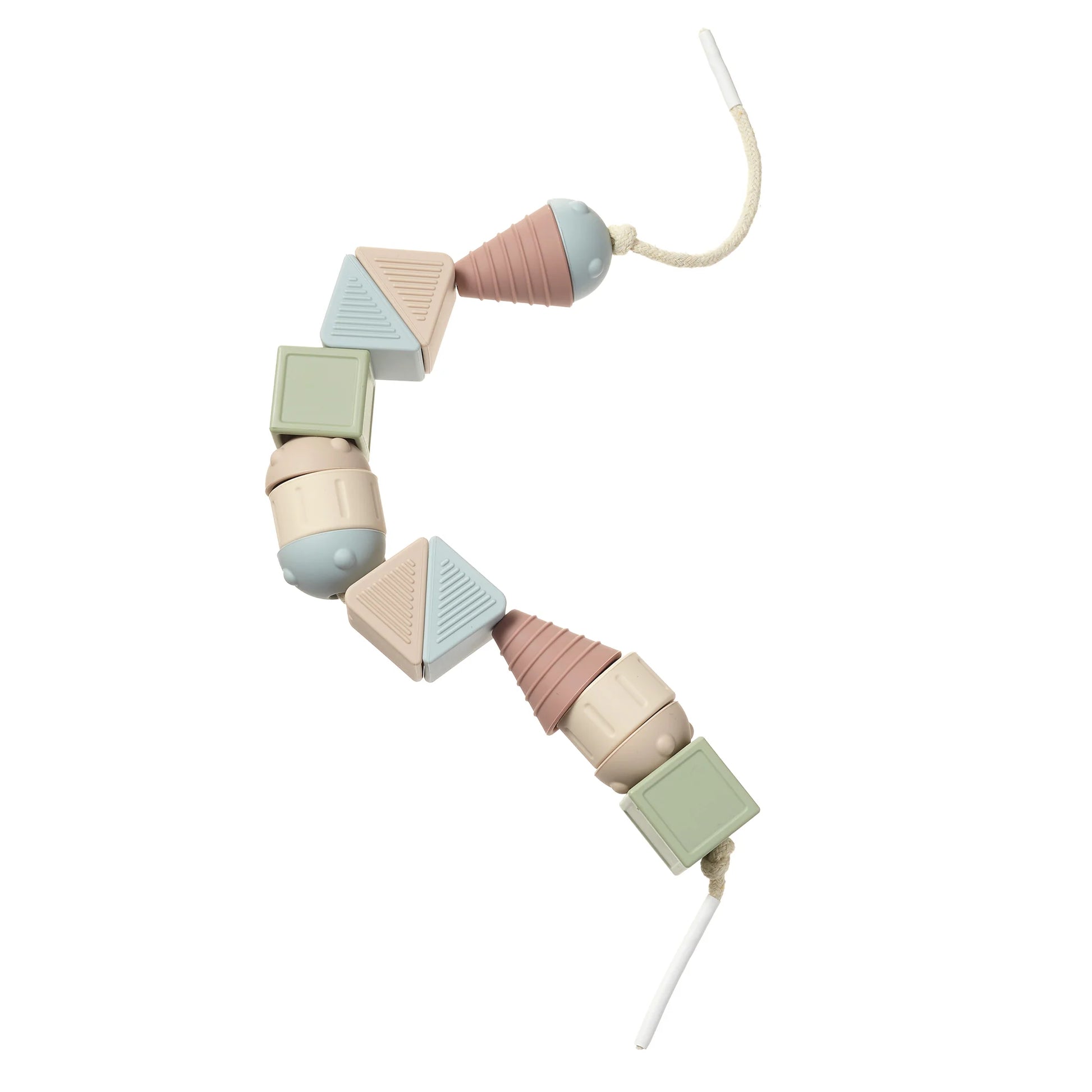 Sensory Shapes Silicone Lacing & Threading Toy