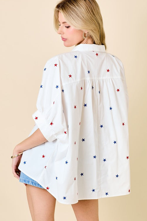 American Stars Button Down Top