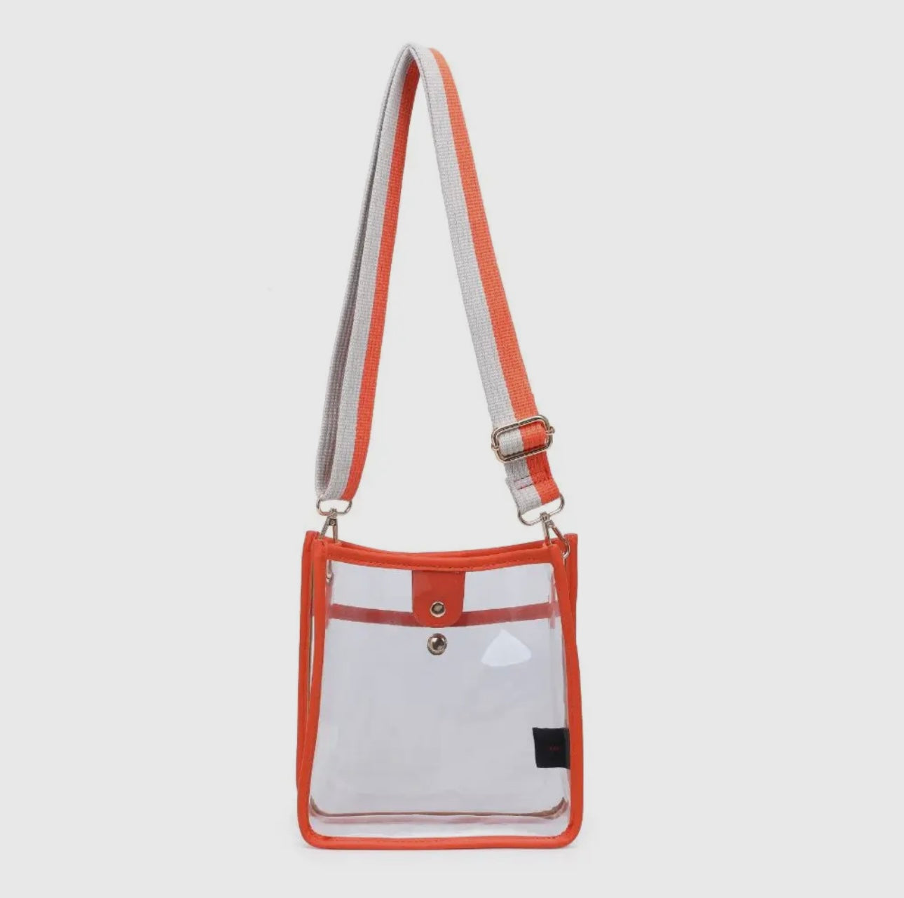 Beckham Clear Stadium Bag - Orange