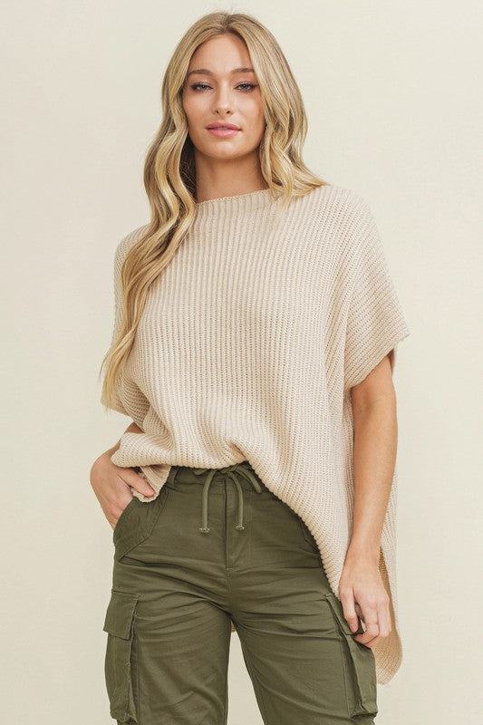 Basic Knit Sweater - Beige