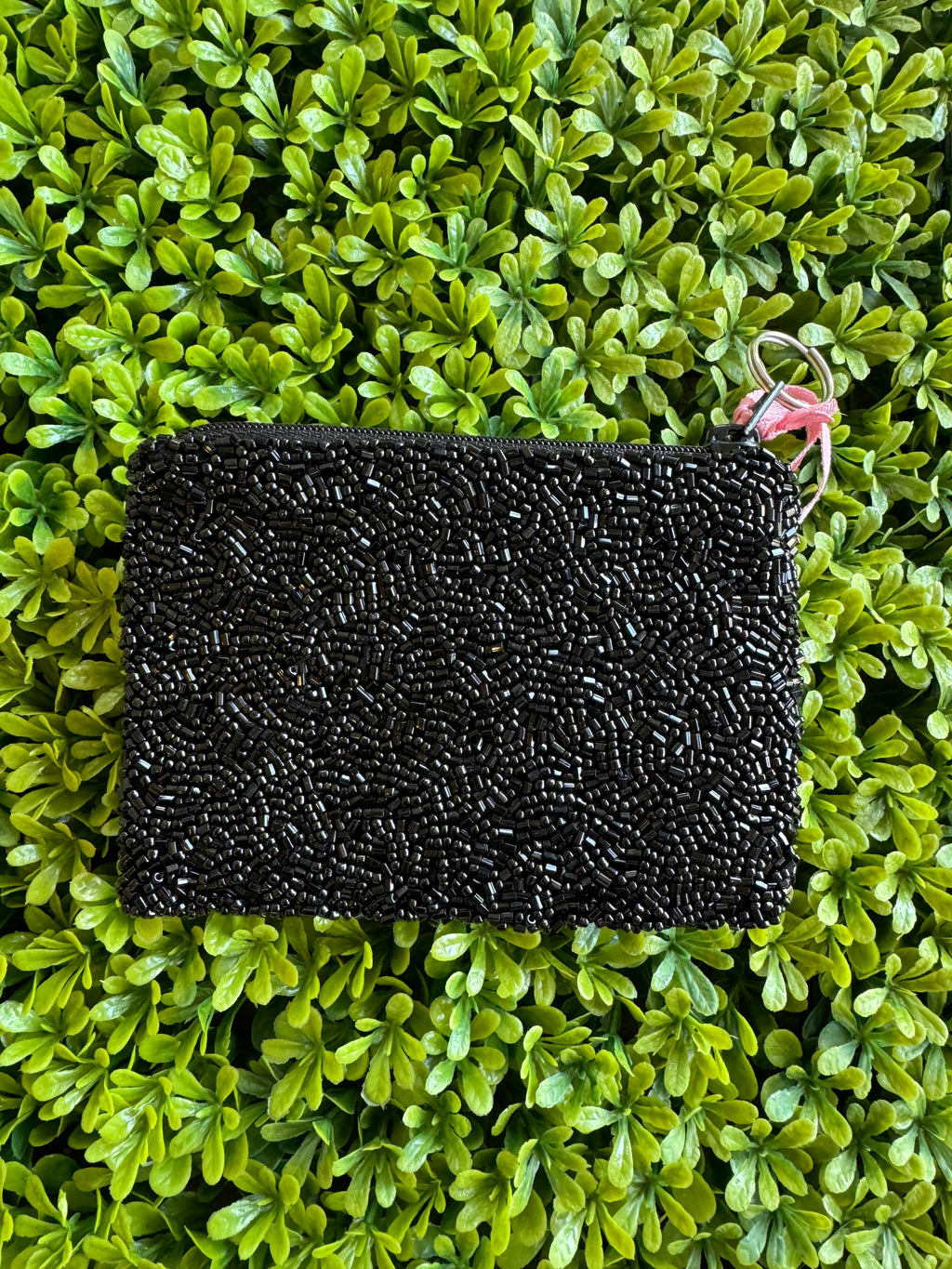 Badass Beaded Coin Purse - Black/White