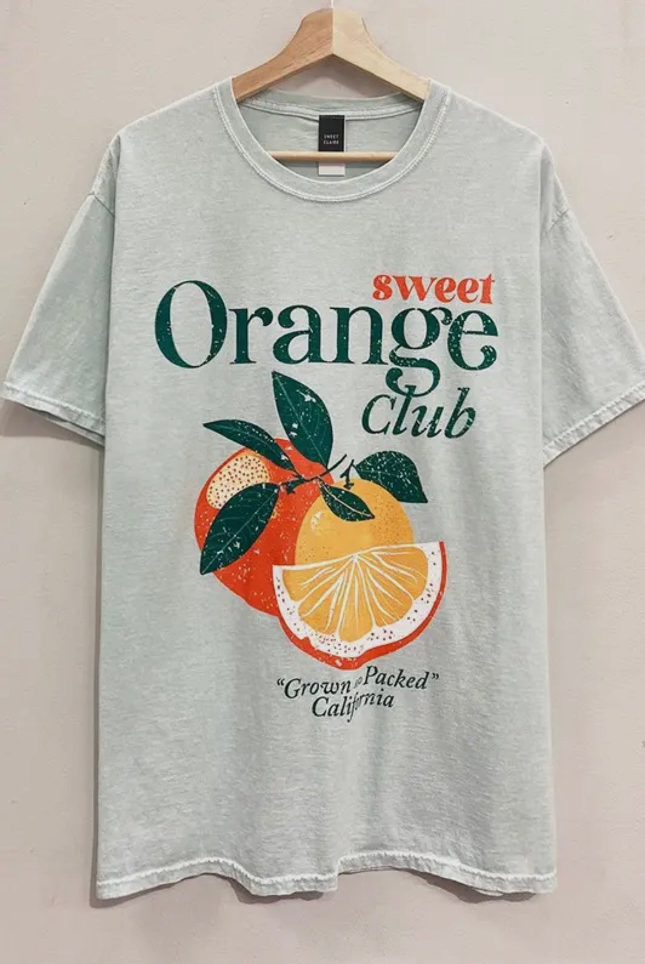 Orange Club Oversized Tee
