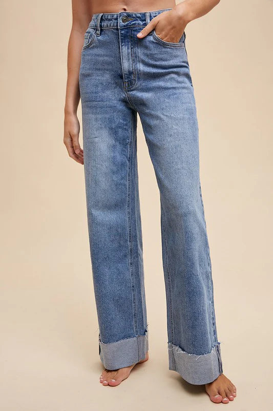 Parker Cuffed Denim Jeans