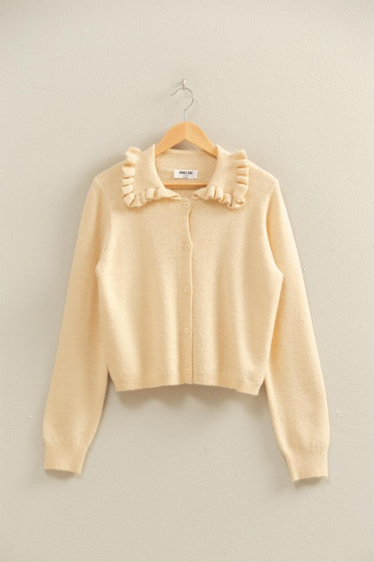 Ruffle Collar Sweater
