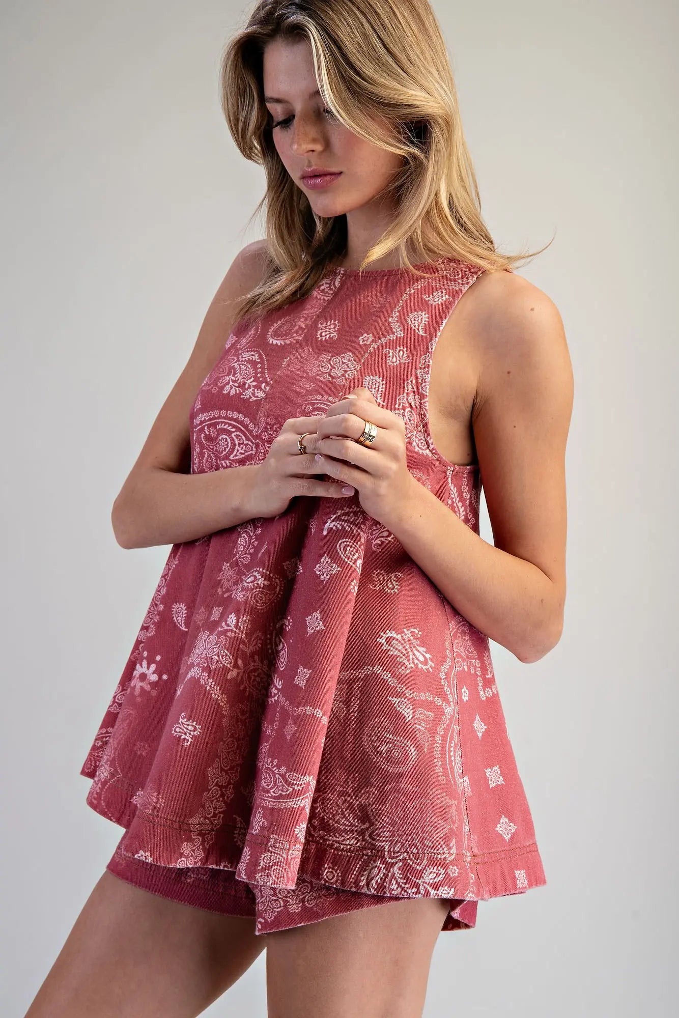 Denim Days Set - Red Paisley
