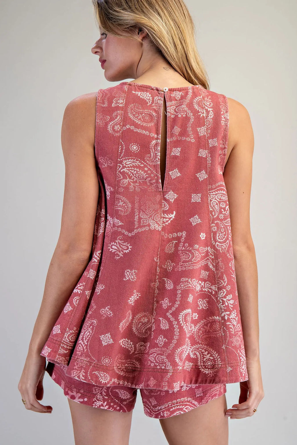Denim Days Set - Red Paisley