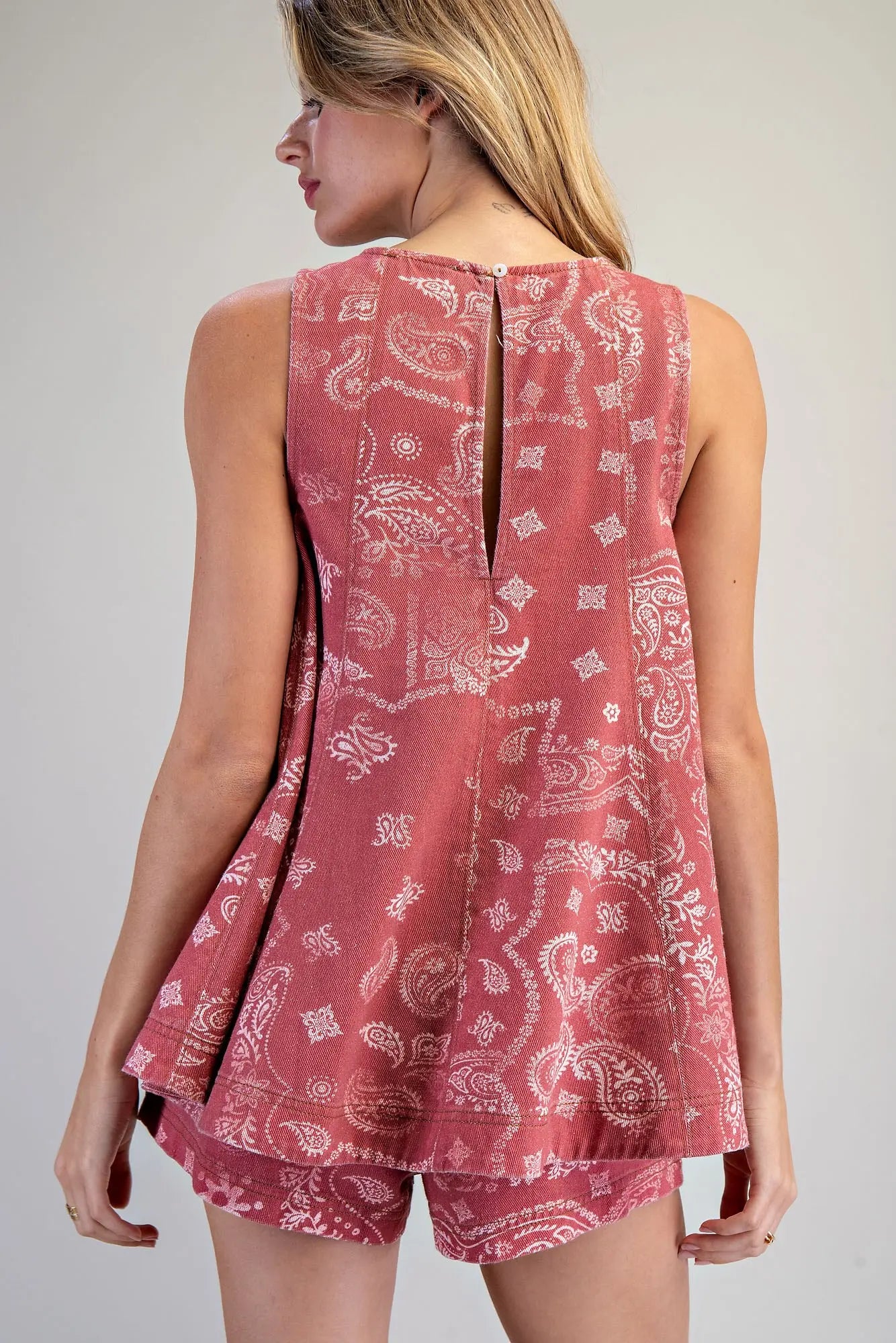 Denim Days Set - Red Paisley