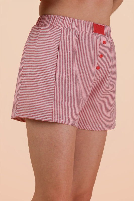 Boxer Shorts - Red Striped