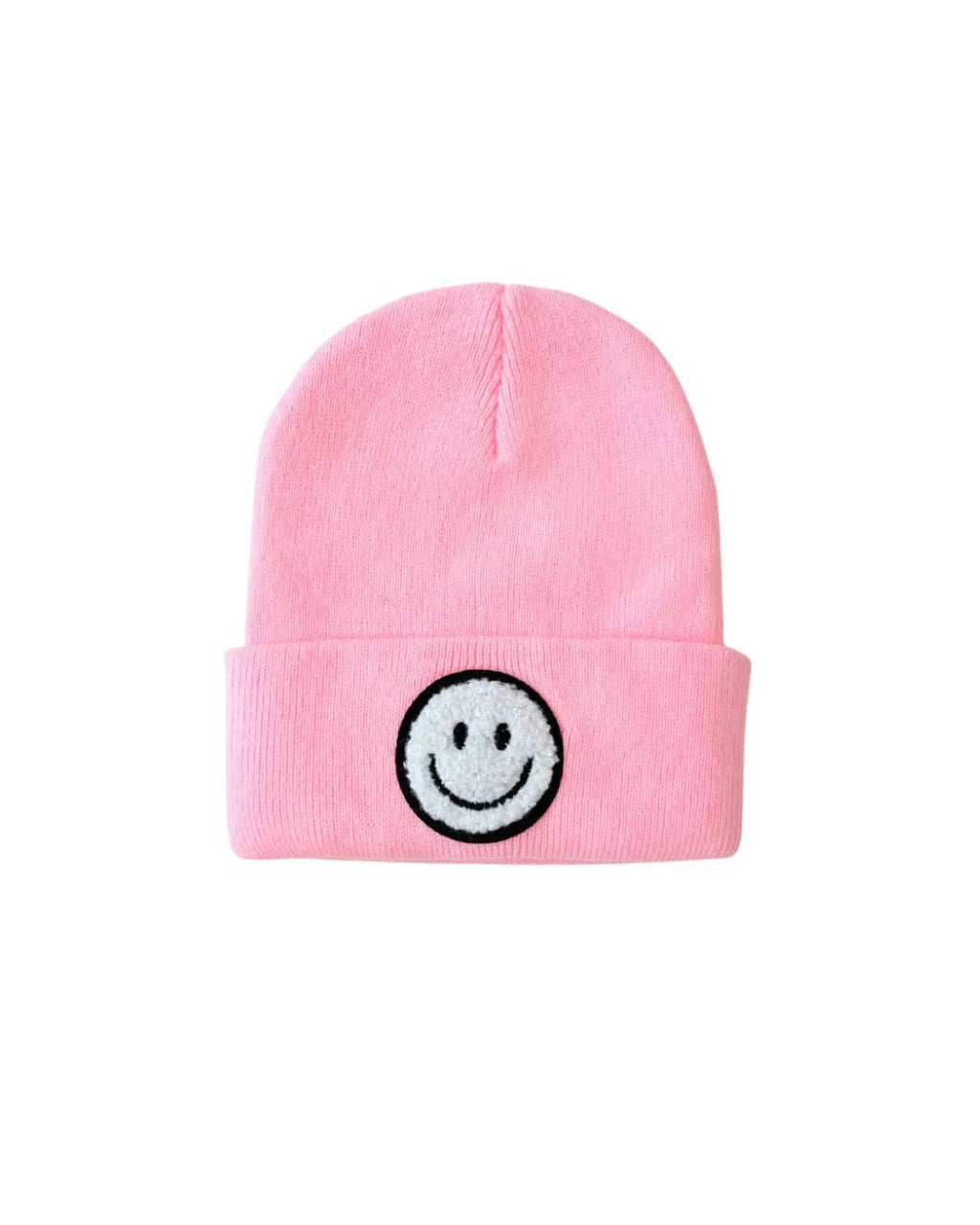 Kids Smiley Beanie - Pink