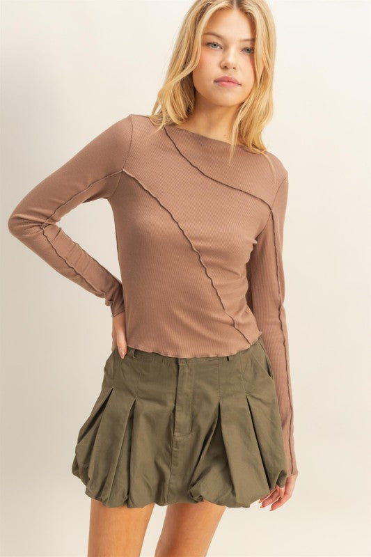 Carly Knit Top - Mocha