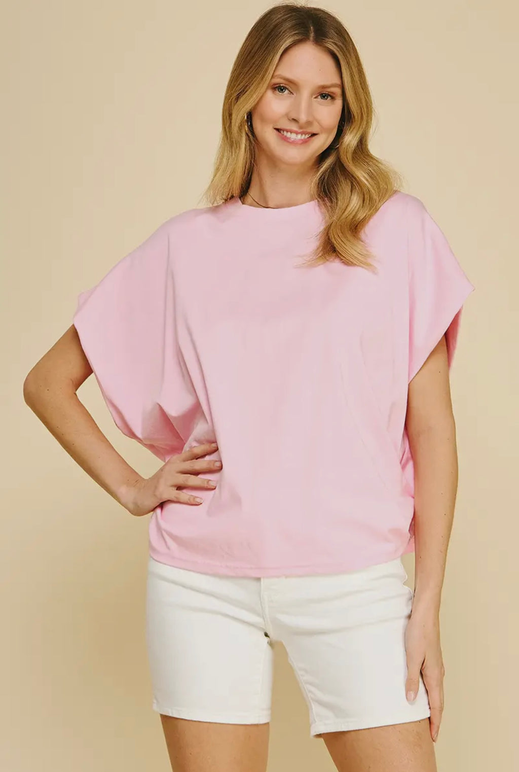 Solid Tunic Top - Pink