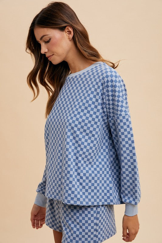 Check Mate Set - Denim