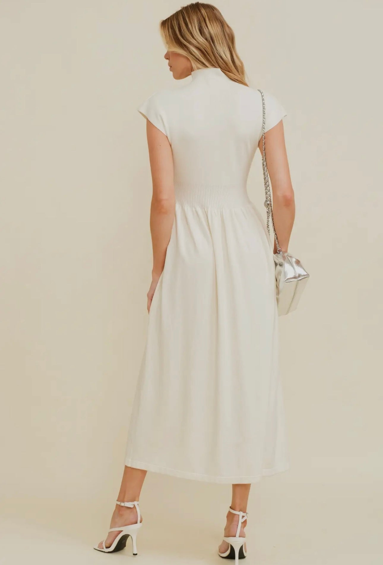 Terran Mock Neck Maxi Dress