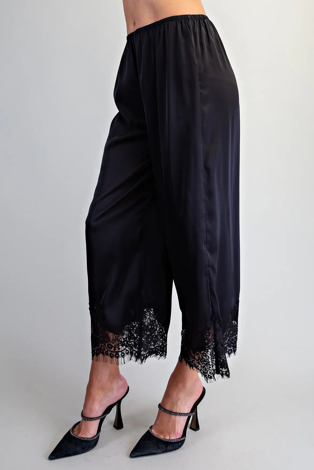Lace Trim Pants