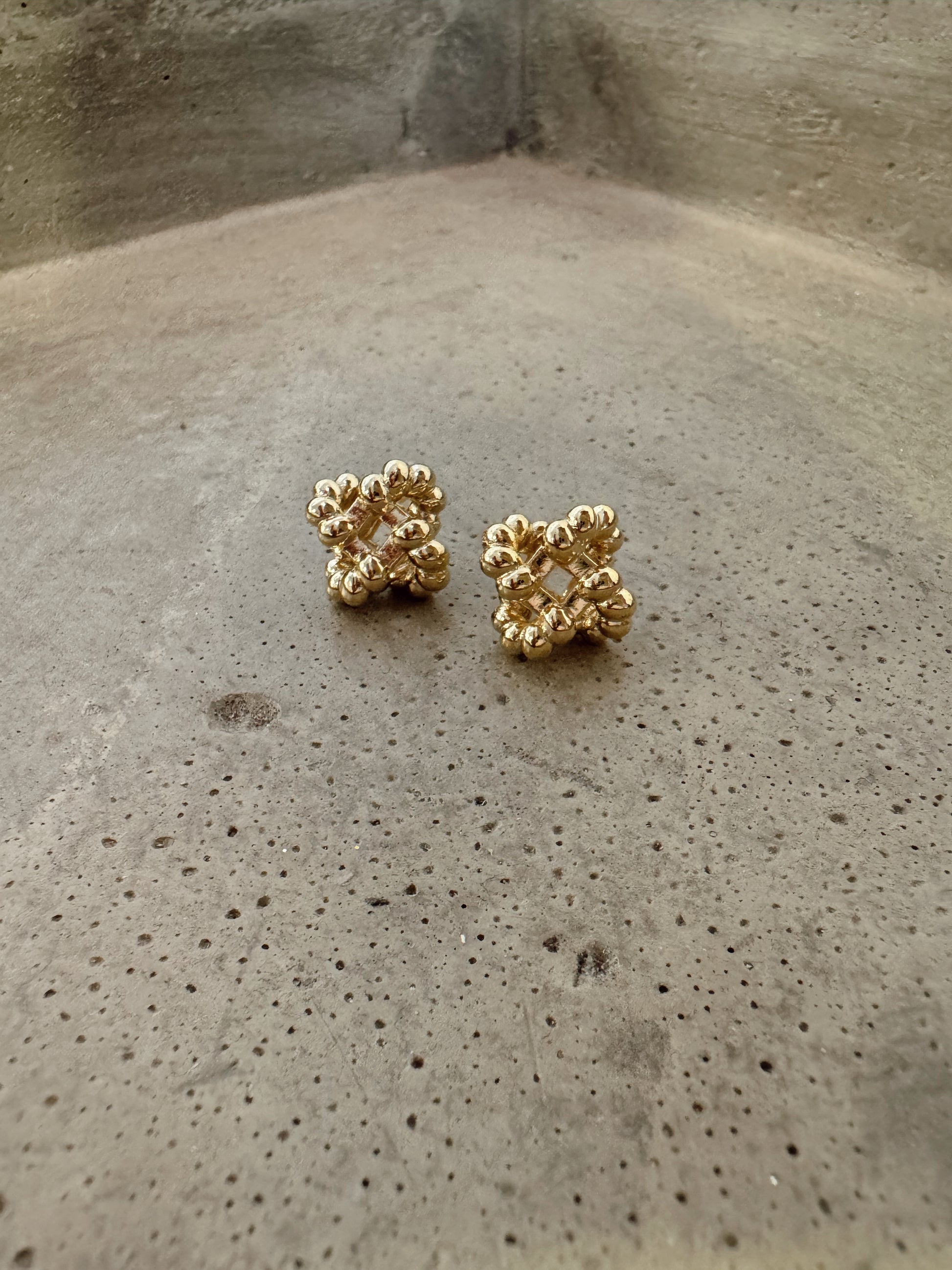 Ball Twist Stud Earrings