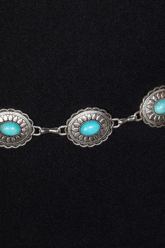 Turquoise Chain Belt