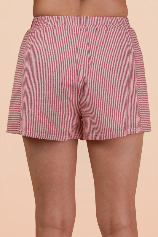 Boxer Shorts - Red Striped
