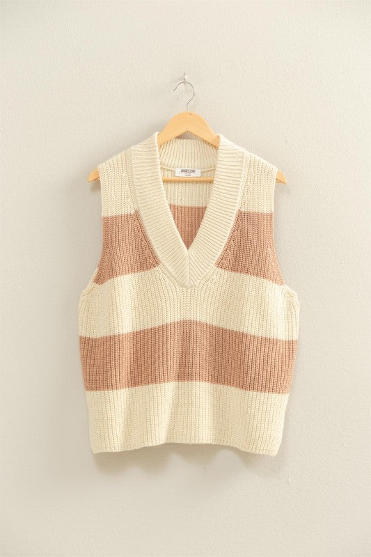 Ronda Striped Sweater Vest