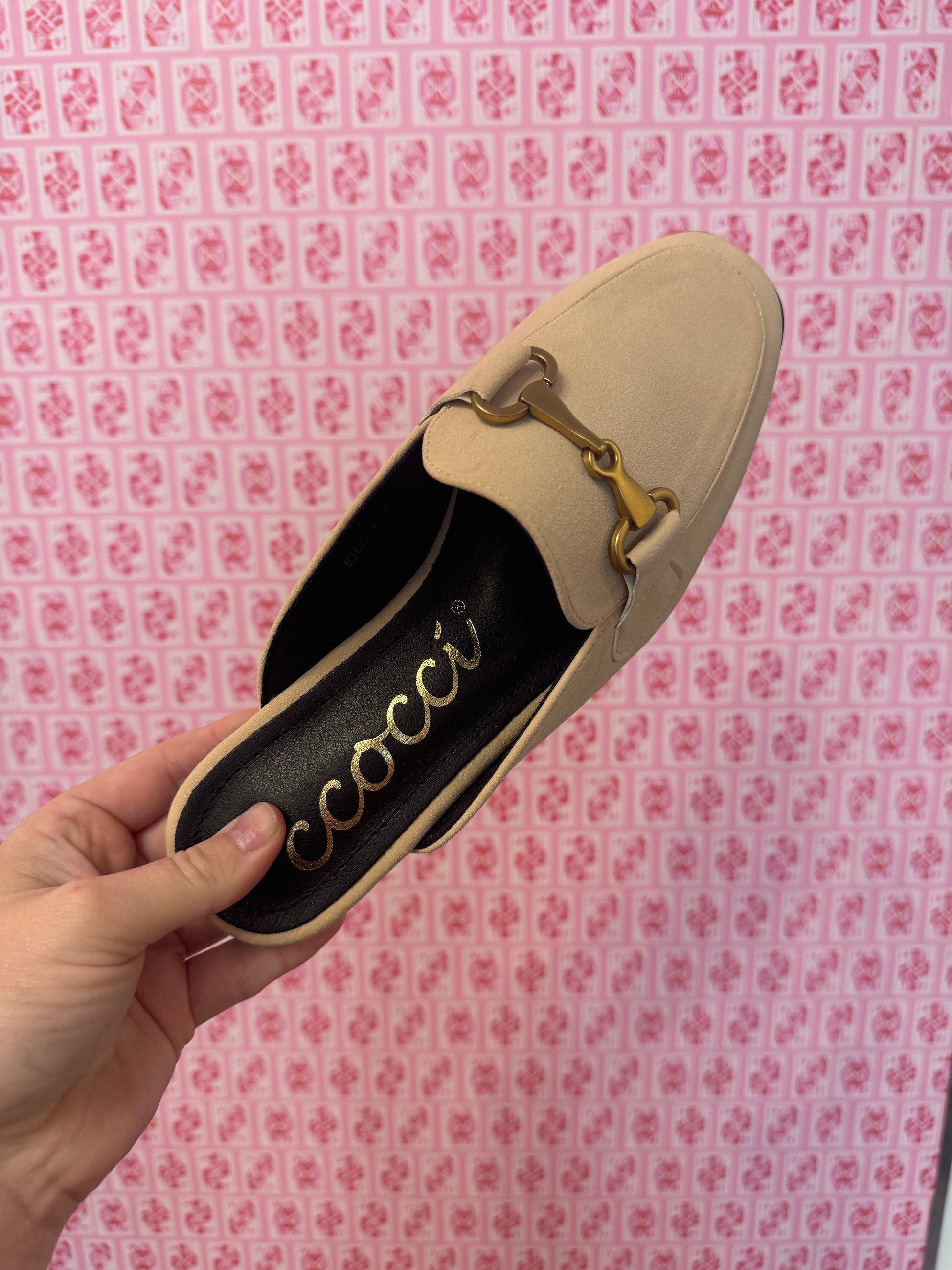 Eileen Matte Link Flats - Oatmeal