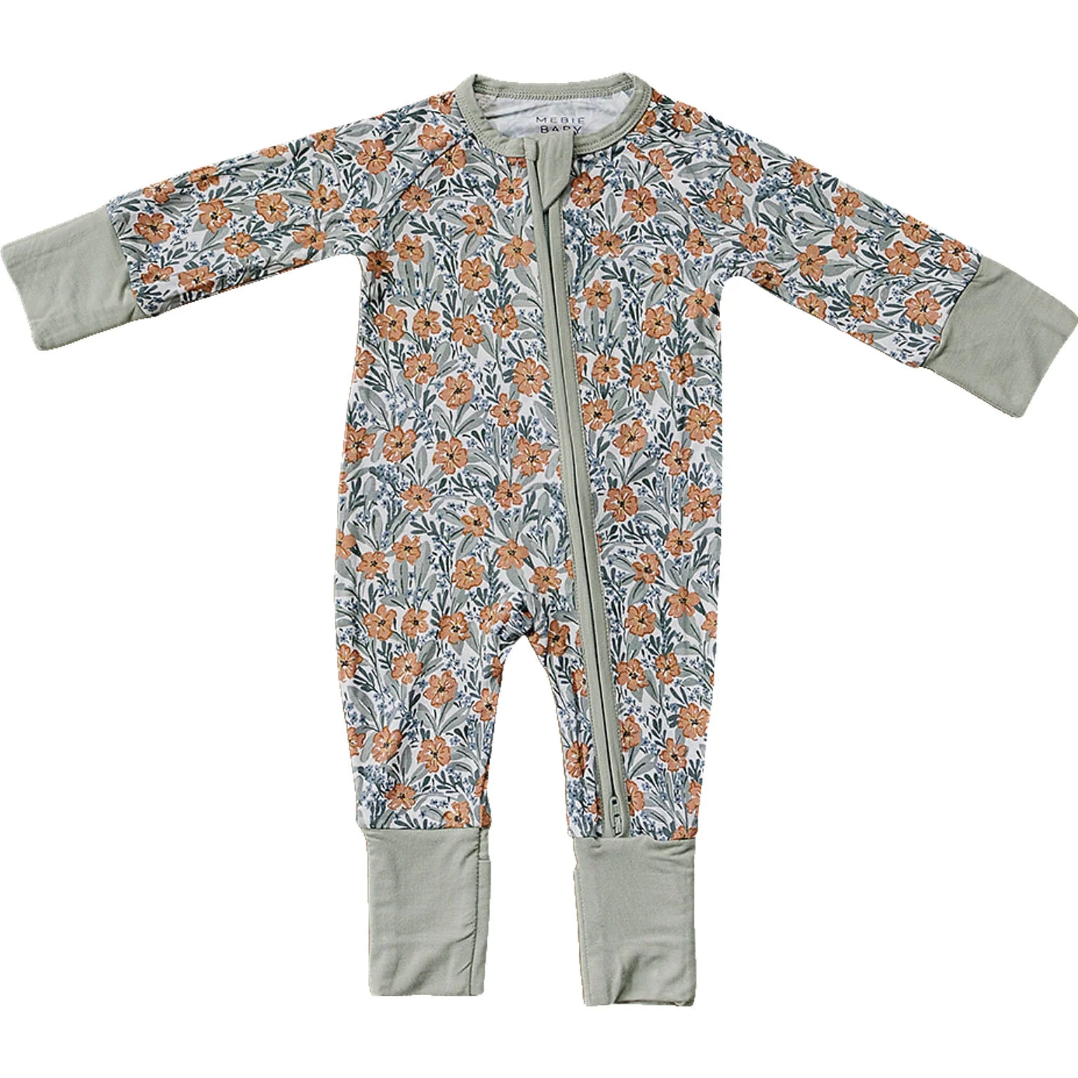 Bamboo Zip Romper - Dainty Meadows
