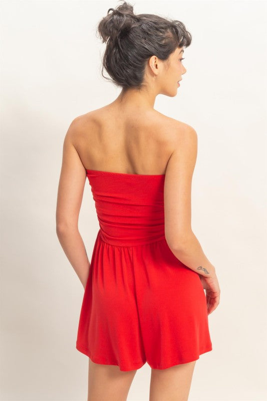 Bailey Romper - Red