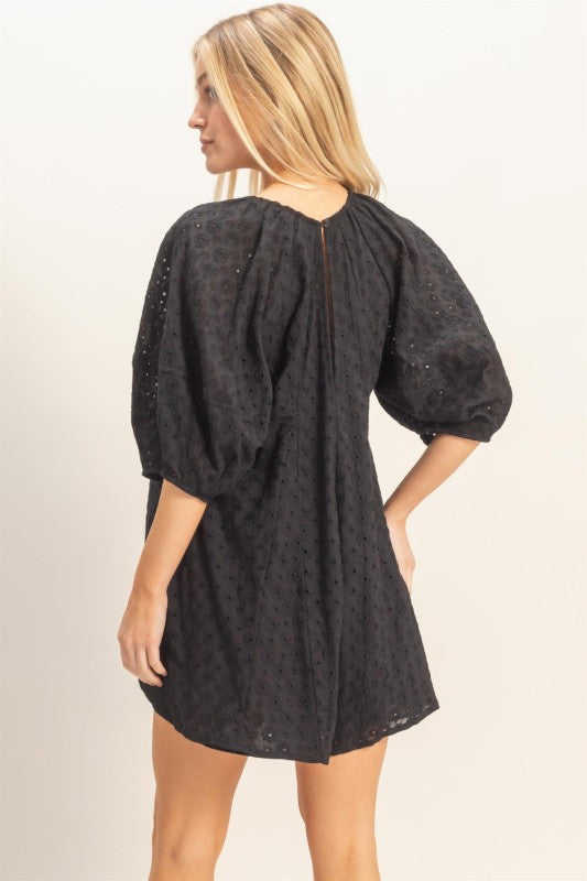 Eyelet Babydoll Romper