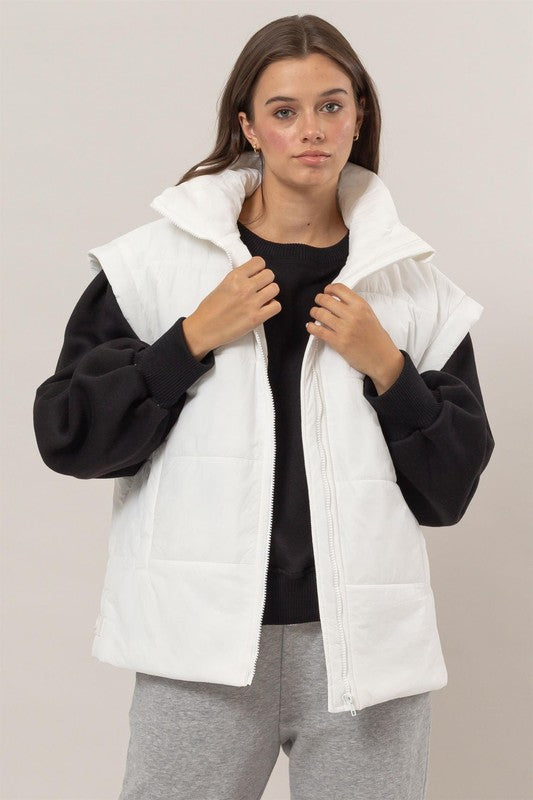 Pearl Oversized Puffer Vest