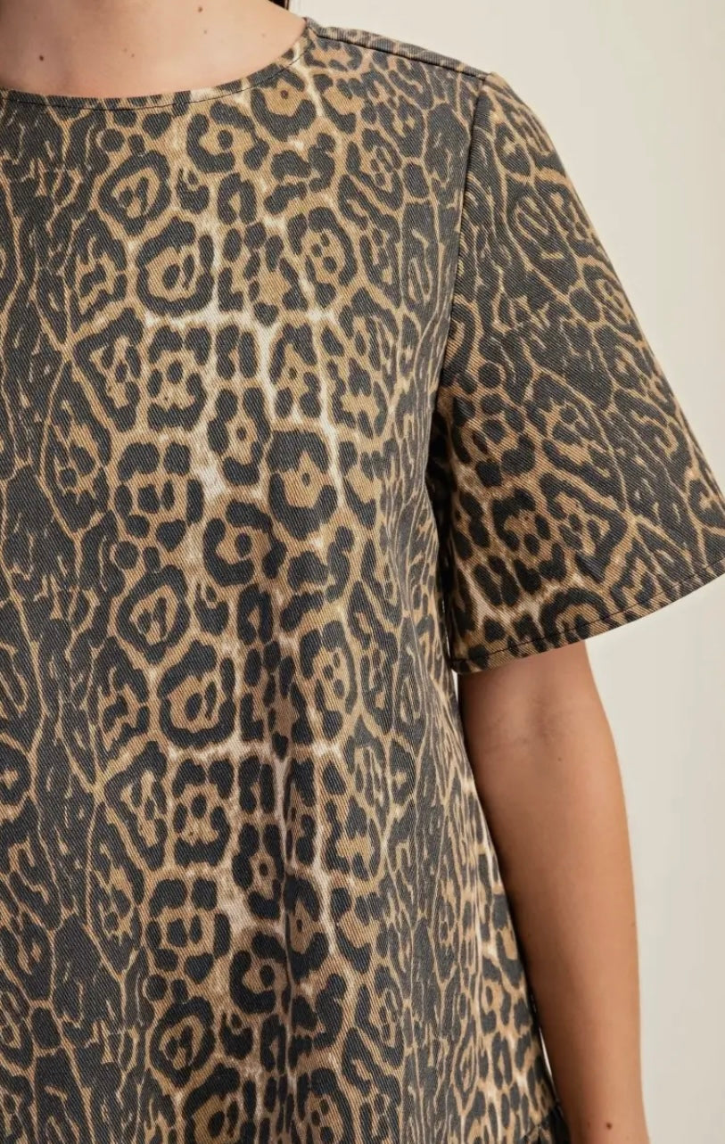 Into The Wild Denim Mini Dress