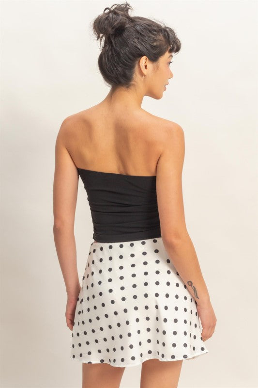 Ruched Bandeau Top - Black