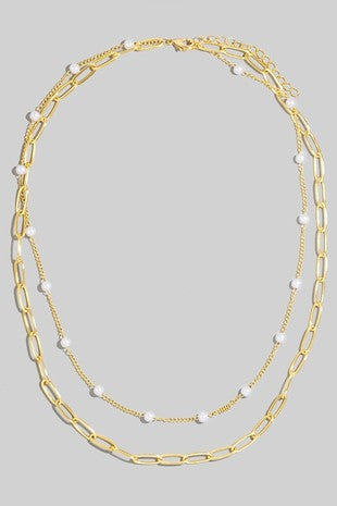 Layered Pearl Necklace