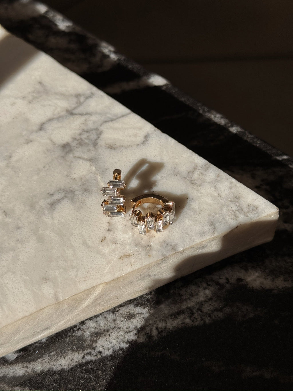 Baguette Huggie Hoops