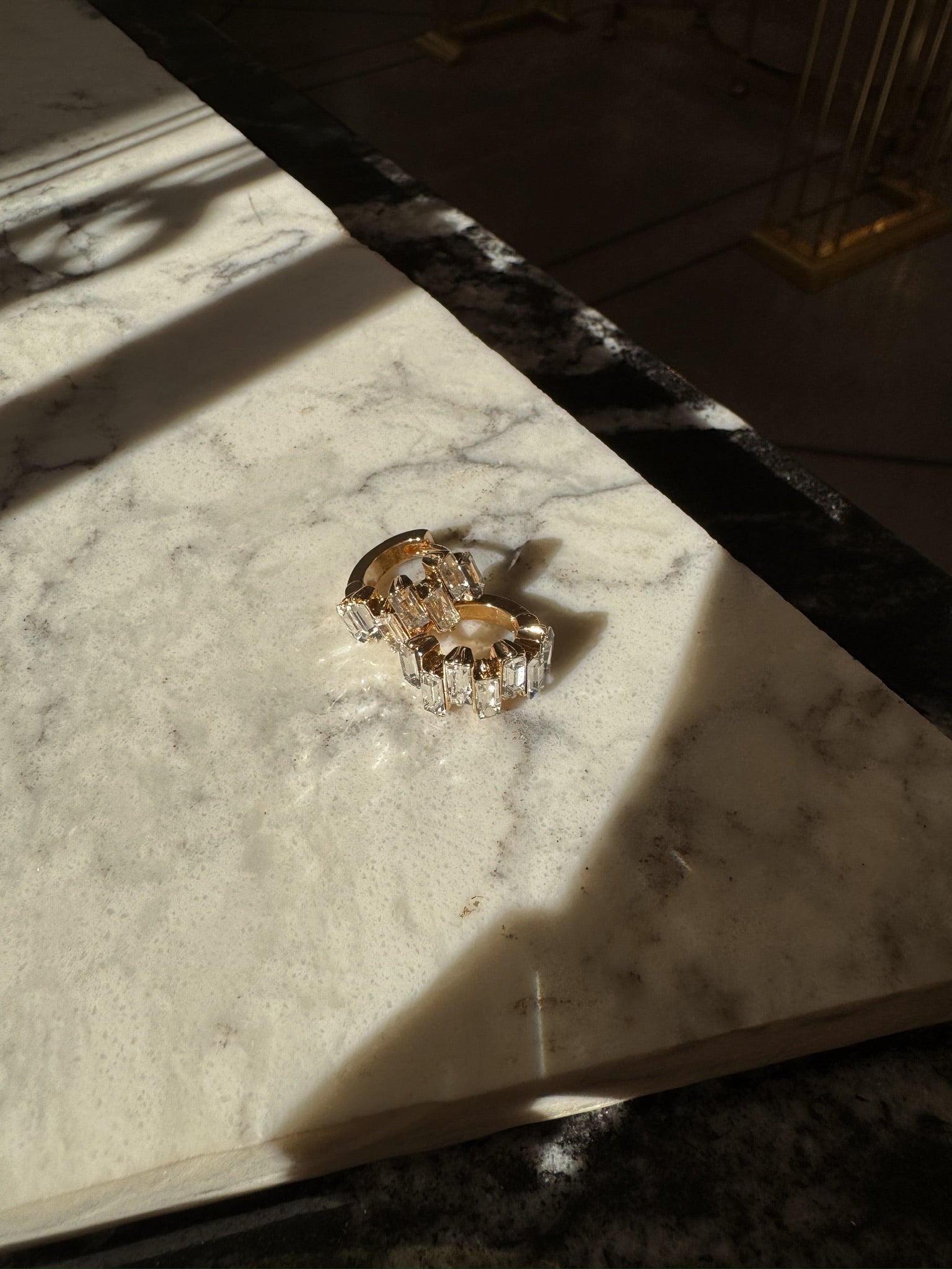 Baguette Huggie Hoops